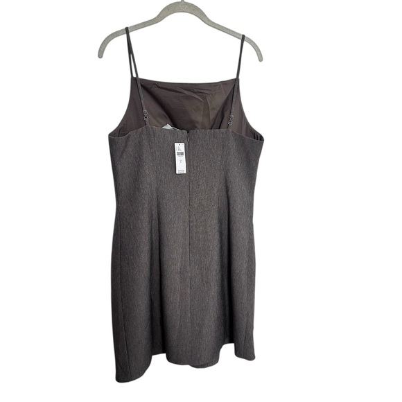 MARE MARE Anthropologie A-Line Slip Dress Taupe Gray Brown Size L NWT - Picture 6 of 13